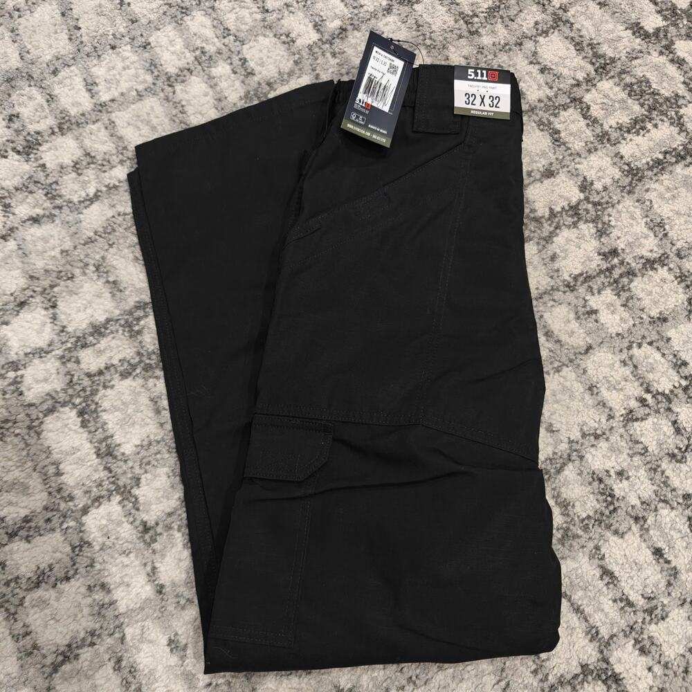 NWT 5.11 Tactical Taclite Pro Pants Mens 32x32 Black Cargo Work Outdoor 74273